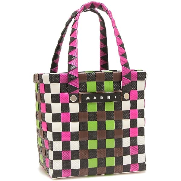 Amazon | [マルニ] かごバッグ グリーン レディース M00816M00I WMW81F